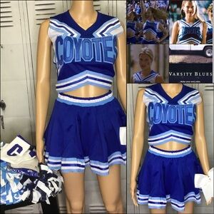 Cheer uniform varsity blues adult small set
